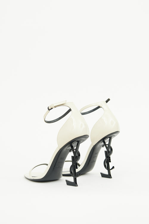 Saint Laurent White Opyum Pump