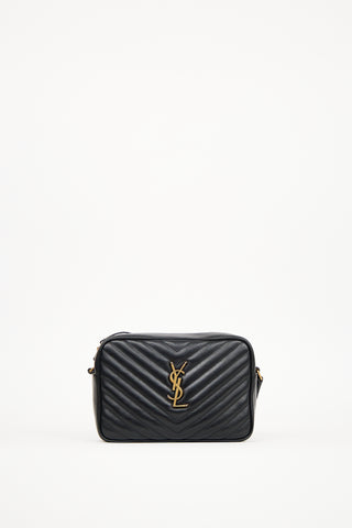 Saint Laurent Black Leather Lou Tassel Crossbody Bag