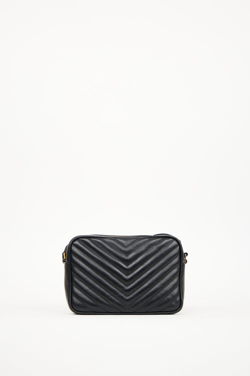 Saint Laurent Black Leather Lou Tassel Crossbody Bag