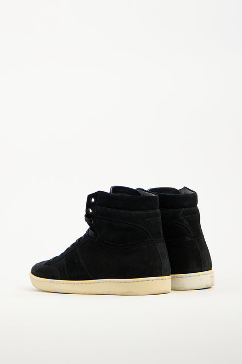 Saint Laurent Black Suede SL10H Sneaker