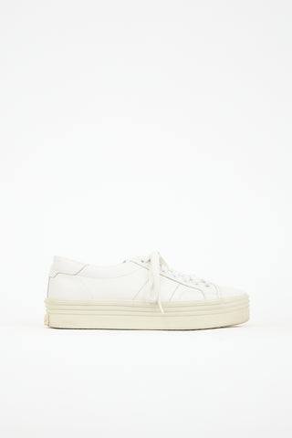 Saint Laurent Leather Court Classic Platform Sneaker