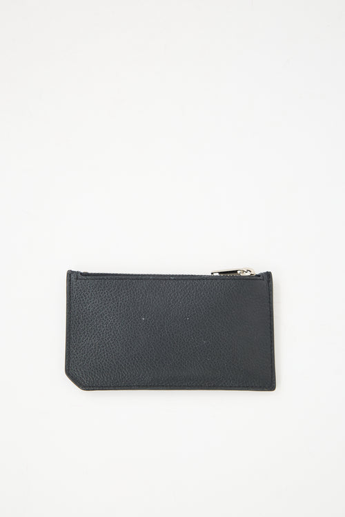 Saint Laurent Leather Fragment Card Holder