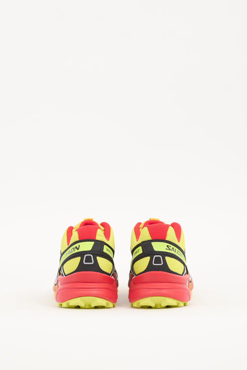 Salomon Yellow 
Red Speedcross 3 Sneaker