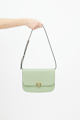 Salvatore Ferragamo Green Hedren Leather Bag