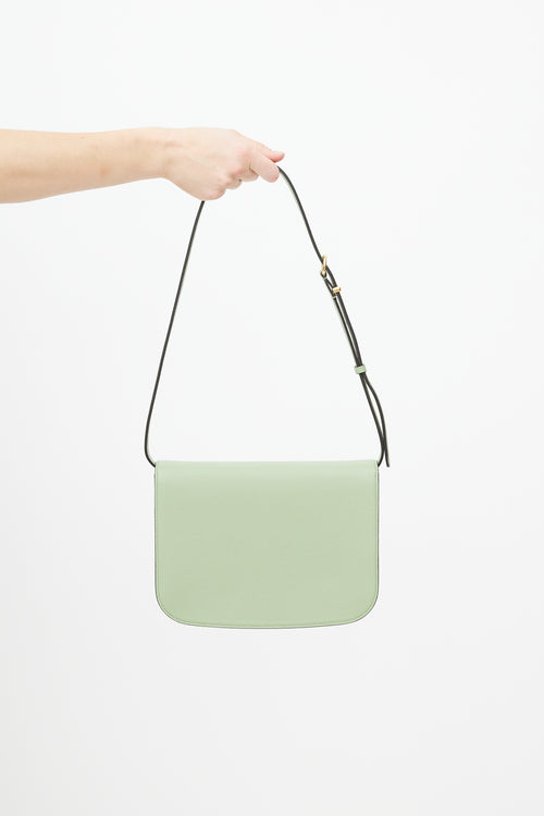 Salvatore Ferragamo Green Hedren Leather Bag