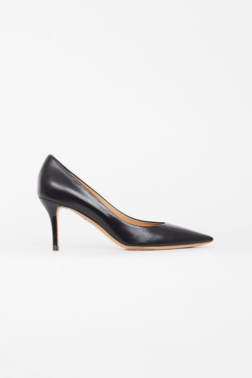 Salvatore Ferragamo Black Pointed Toe Pump