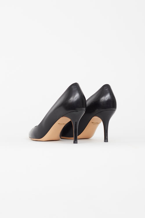 Salvatore Ferragamo Black Pointed Toe Pump