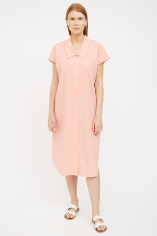 Orange Simple Shirt Dress Samsøe Samsøe