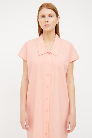 Orange Simple Shirt Dress Samsøe Samsøe