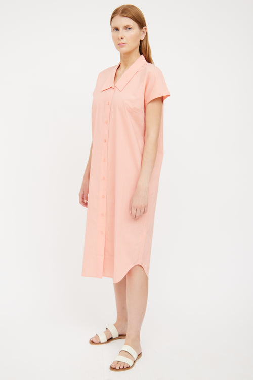 Orange Simple Shirt Dress Samsøe Samsøe