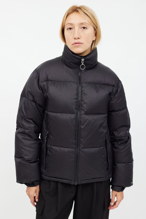 Sandro Black Short Length Puffer