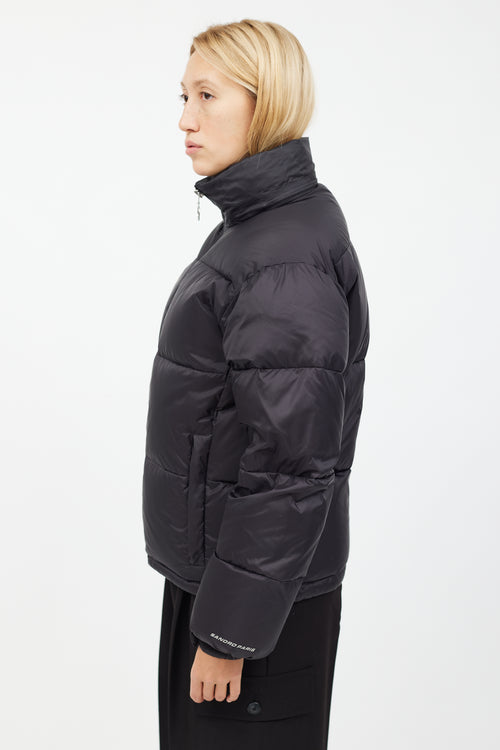 Sandro Black Short Length Puffer