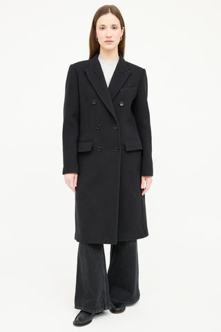 Sandro Wool Double Breasted Coat