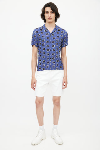 Sandro Blue 
Multicolour Floral Shirt