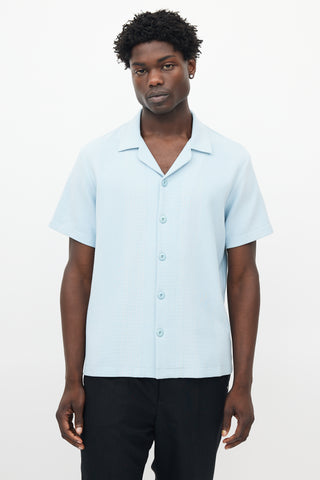 Sandro Blue 
White Striped Shirt