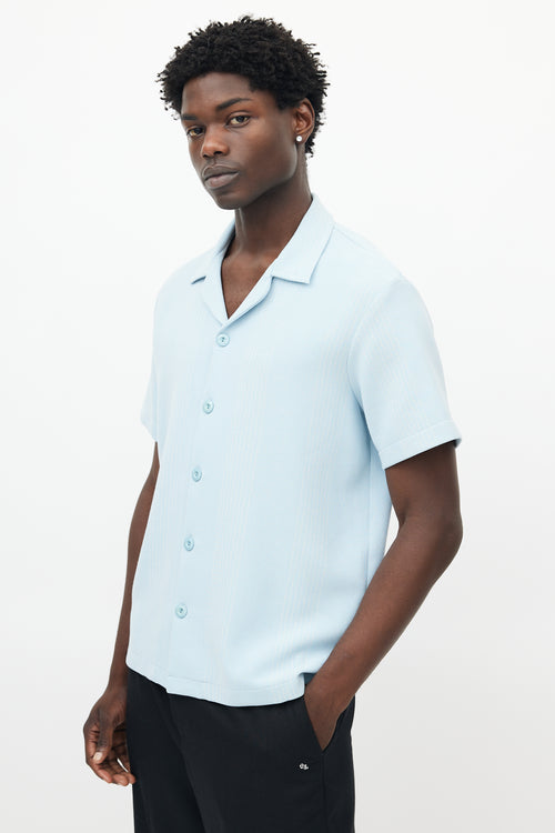 Sandro Blue 
White Striped Shirt