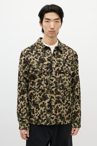 Sandro Green 
Multicolour Camo Shirt