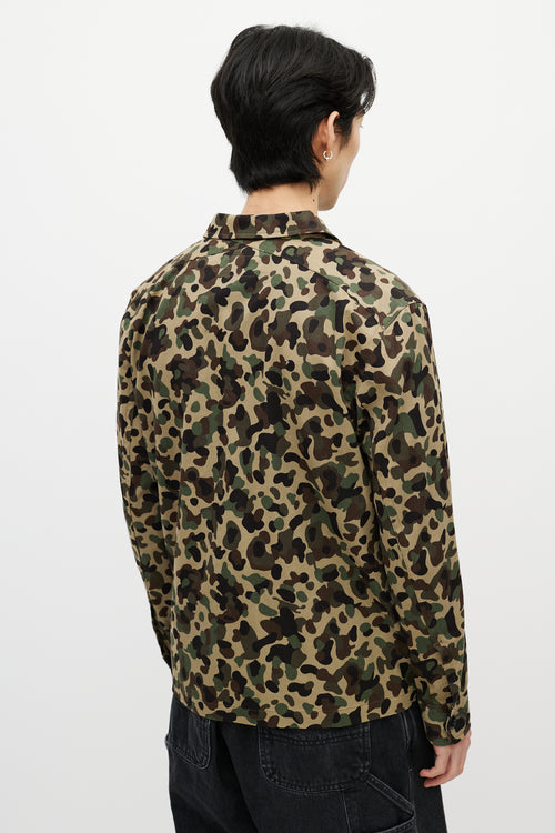 Sandro Green 
Multicolour Camo Shirt