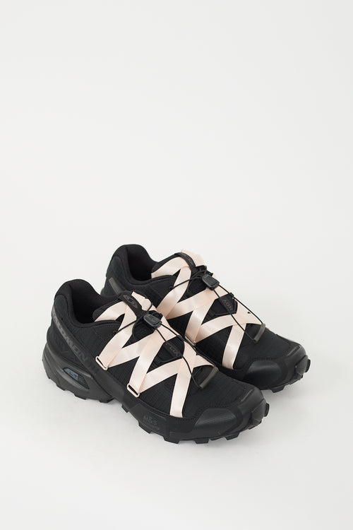 Sandy Liang X Salomon Black 
Pink Speedcross 3 Ribbon Sneaker