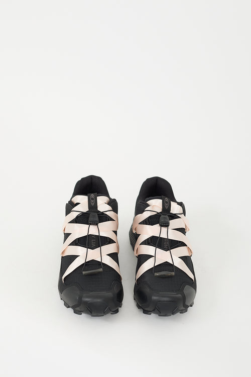 Sandy Liang X Salomon Black 
Pink Speedcross 3 Ribbon Sneaker