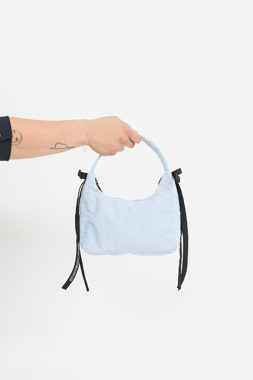 Sandy Liang X Baggu Blue Mini Bow Bag