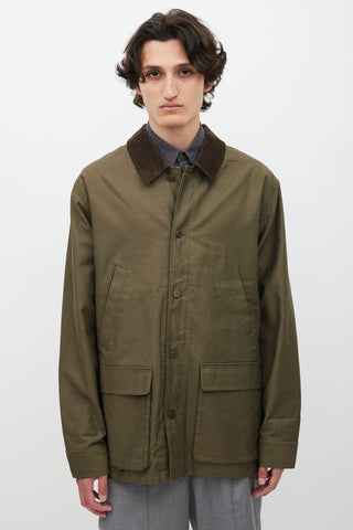 Saturdays NYC Green Corduroy Chore Coat