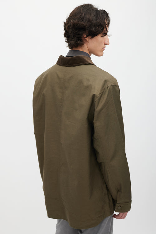 Saturdays NYC Green Corduroy Chore Coat