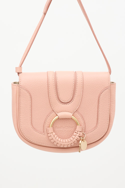 Pink Leather Hana Crossbody Bag