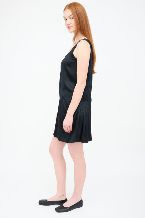 See By Chloé Vintage Black Silk Sleeveless Dress