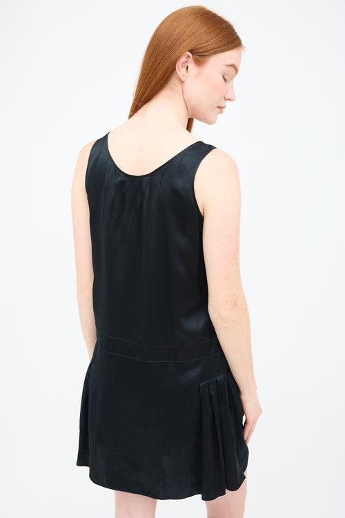 See By Chloé Vintage Black Silk Sleeveless Dress