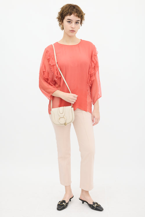 See by Chloé Beige Leather Hana Crossbody Bag