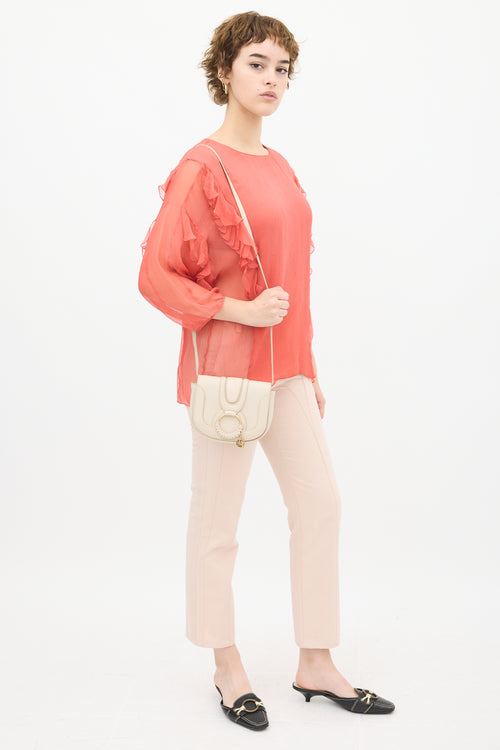 See by Chloé Beige Leather Hana Crossbody Bag