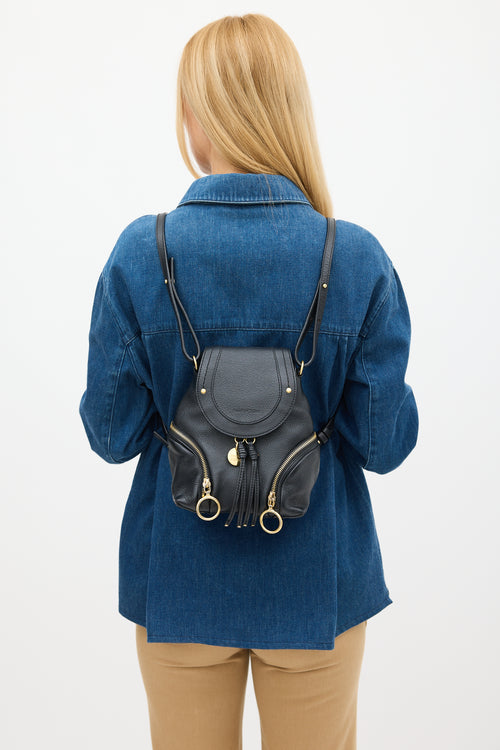 See by Chloé Black Leather Olga Backpack