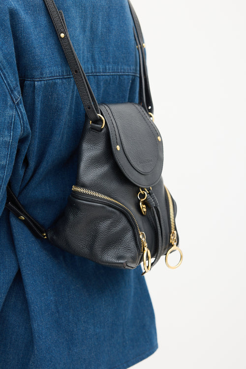 See by Chloé Black Leather Olga Backpack