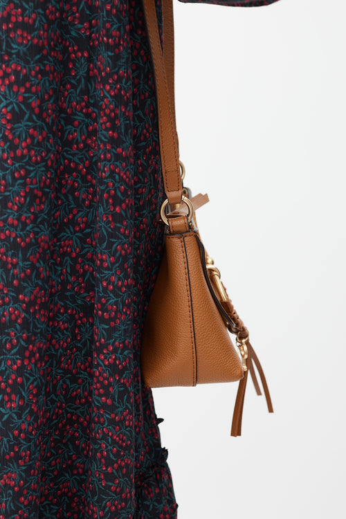 See by Chloé Brown Leather Mini Joan Crossbody Bag