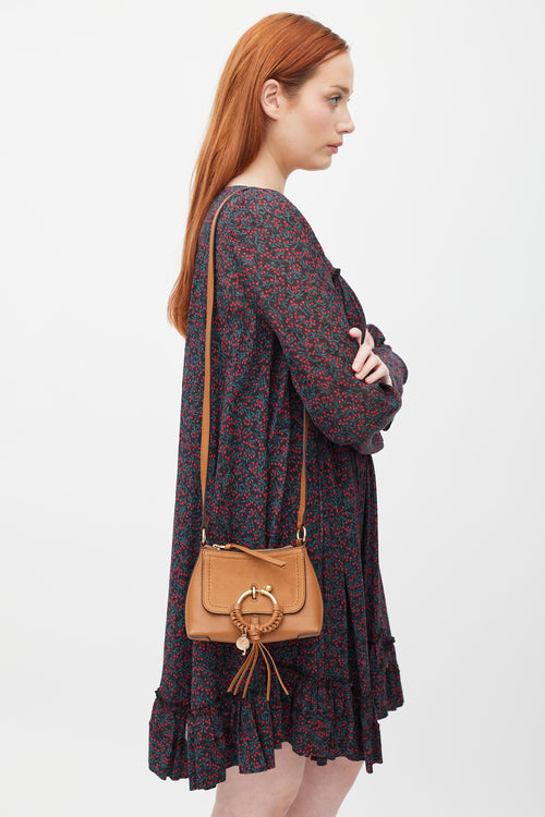 See by Chloé Brown Leather Mini Joan Crossbody Bag