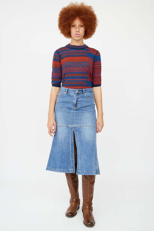 See By Chloé Navy 
Multi Stripe Sweater