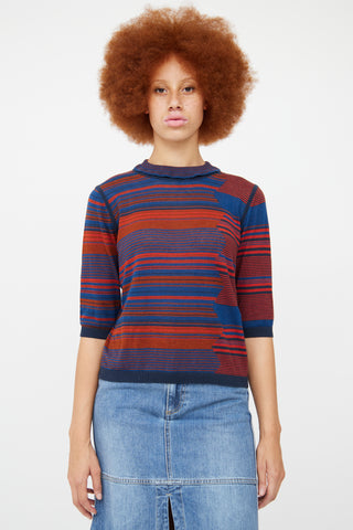 See By Chloé Navy 
Multi Stripe Sweater