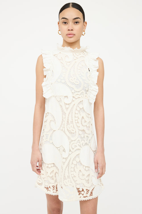 See By Chloe Lace Layered Ruffled Dress