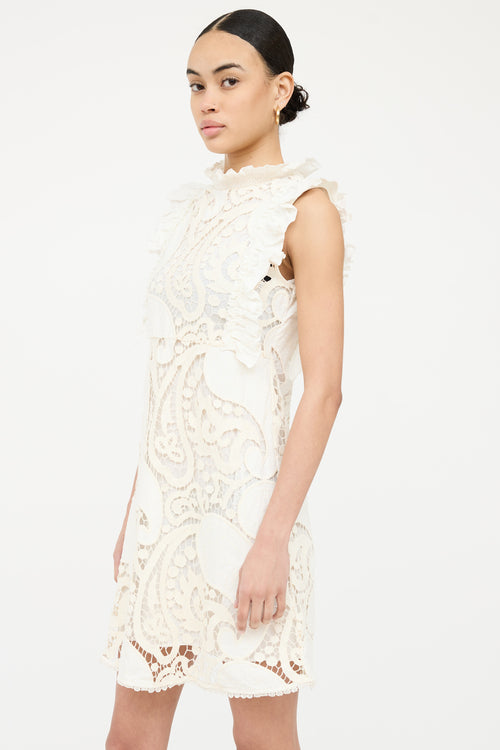 See By Chloe Lace Layered Ruffled Dress