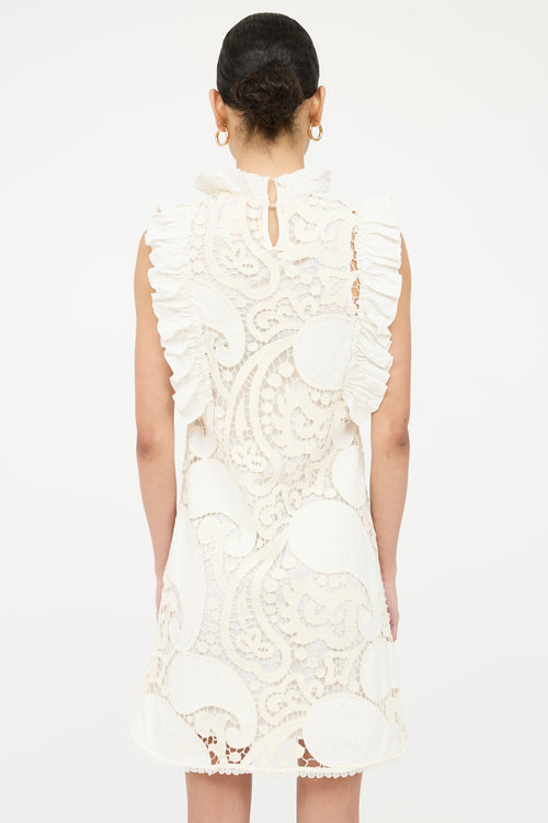 See By Chloe Lace Layered Ruffled Dress