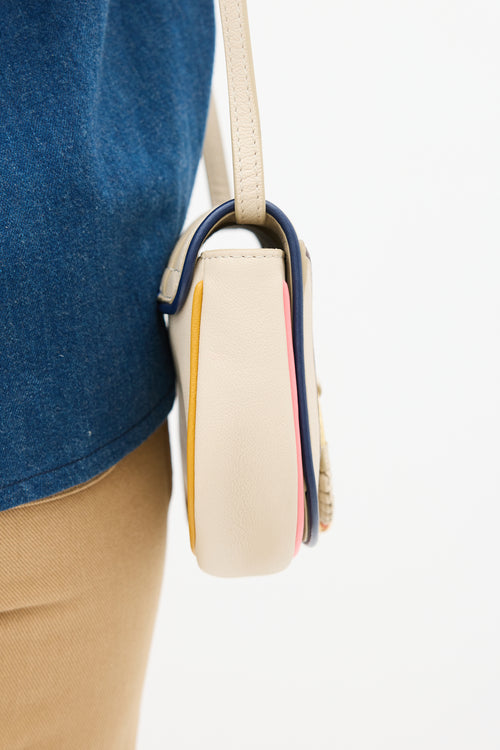 See by Chloé Beige 
Multicolour Leather Hana Crossbody Bag