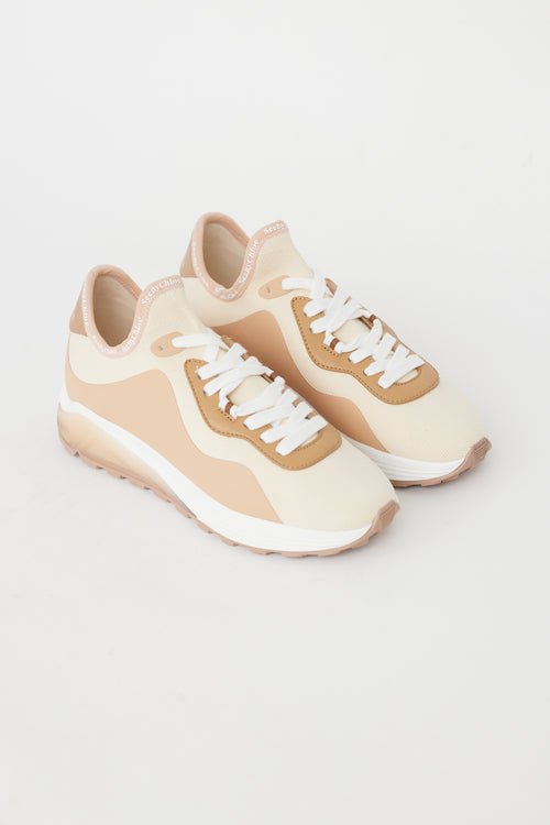 See by Chloé Brown 
Cream Brett Sneaker