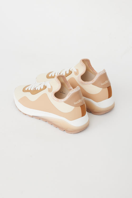 See by Chloé Brown 
Cream Brett Sneaker