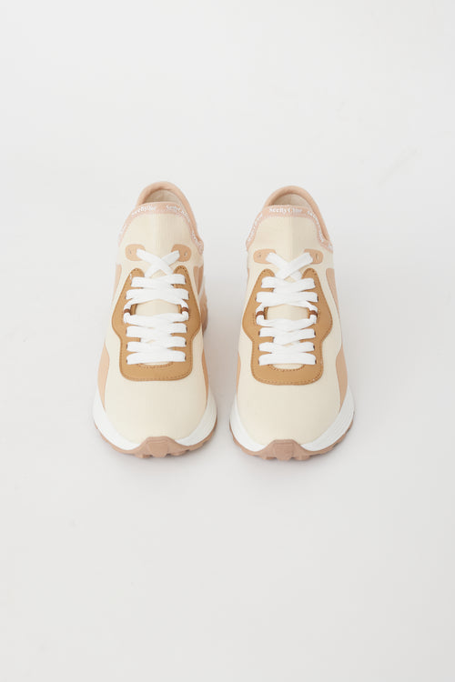 See by Chloé Brown 
Cream Brett Sneaker