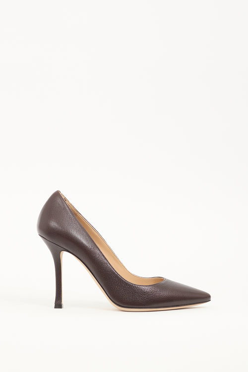 Sergio Rossi Brown Leather Pump