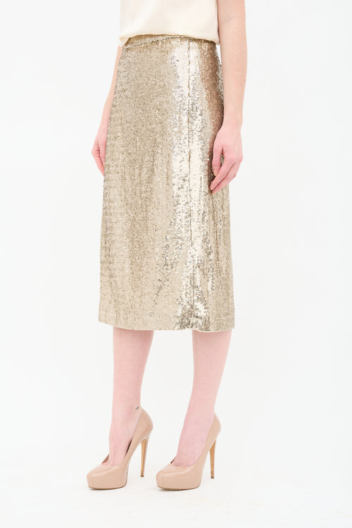 Sezane Sequin Magalia Skirt