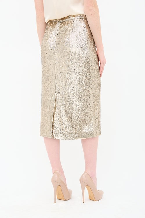 Sezane Sequin Magalia Skirt