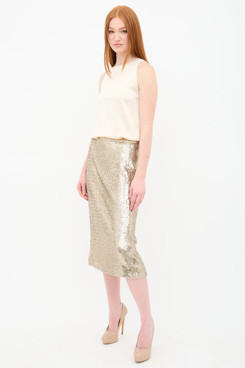 Sezane Sequin Magalia Skirt