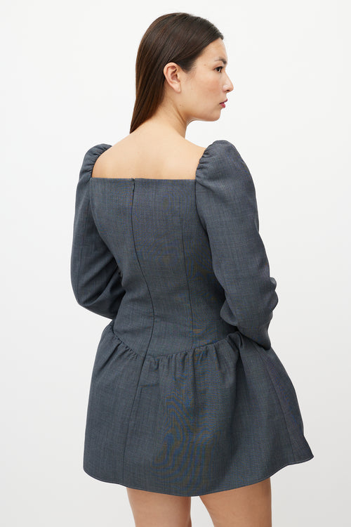 Shushu/Tong X SSENSE Work Capsule Grey Peplum Dress